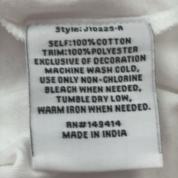 Johnny Was Crochet Ccrewneck‎ Tee Cotton Large - Picture 8 of 8